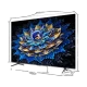 TCL 65T8D Ultra HD 4K LED televizyon, mavi ve altın çiçekli canlı ekran görüntüsü, genel renk.