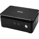 MSI Cubi 3 Silent S-055XTR siyah mini masaüstü bilgisayar, önden görünüm