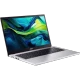 Acer Aspire Go 15 AG15-71PA6 gümüş iş ve ofis laptopu, açık ekranda önden çapraz açıyla görünüm