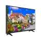 Vestel 50UB6300 Ultra HD 4K LED televizyon, siyah çerçeveli ekranında renkli şehir manzarası gösteriyor.