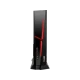 MSI MPG Trident A 11TG-2097TR siyah masaüstü bilgisayar, kırmızı LED detaylı ince kasa tasarımı