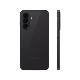 Samsung Galaxy A27 5G siyah akıllı telefon arka paneli ve yan tuşlarıyla birlikte görüntüleniyor