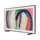 Samsung 55LS03HA QLED 55 inç Ultra HD 4K televizyon; soyut renkli ekran görüntüsü, genel renk tasarım.