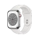 Watch Series 8 Cellular 45mm Paslanmaz Çelik Kasa ve Spor Kordon Gümüş
