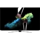 Arçelik A55 OLED A 950 B Ultra HD 4K TV, siyah ekranında renkli fırça efektleriyle