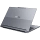 Gri Lenovo ThinkBook 16p G6 21U00013TX ATL10 iş ve ofis laptopu, arka açıdan yarı açık görünüm
