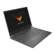 HP Victus Gaming 15-fb3705nta39 B9KM2EAA39 koyu gri oyuncu laptop, açık ekran ve klavye görünümü