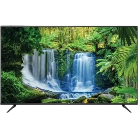 TCL 75P615 Ultra HD 4K LED televizyon, şelale manzaralı canlı ekran görüntüsü, genel renk, vitrinde