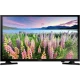 Samsung 32J5373 Full HD FHD LED televizyon ekranında çiçek manzarası görünen TV, genel siyah renk