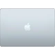 Apple MacBook Air M5 10CPU 10GPU 15.3 inç laptop, açık mavi renkli üst kapak görünümü