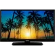 Vestel 22F8510 Full HD LED televizyon, siyah çerçevesiyle ekranda palmiye ağaçlı gün batımını gösteriyor