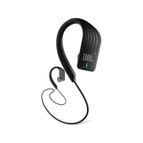 JBL Endurance SPRINT Kablosuz siyah kulaklık, kulak kancalı ve spor kullanımına uygun tasarım