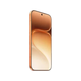 Turuncu renkli Honor 600 Pro akıllı telefon, ince çerçeveli ekranı ve modern tasarımıyla önden görünüm