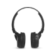 JBL Tune 460BT Kablosuz siyah kulaklık, önden görünümde yumuşak kulak yastıkları ve ayarlanabilir kafa bandıyla.