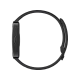 Huawei Band 9 siyah akıllı bileklik, ince gövdesi ve kavisli silikon kayışıyla yandan görünüm