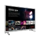 Arçelik A55L 8860 5S Ultra HD 4K LED televizyon, gümüş çerçevesi ve Netflix ekranıyla gösteriliyor