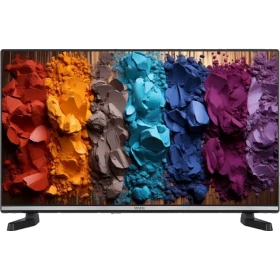 Vestel 32FA9530 Full HD LED televizyon, renkli görüntü ekranı ve siyah çerçevesiyle önden görünüm