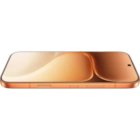 Turuncu renkli Honor 600 akıllı telefon, ince çerçeveli ekranı ve yandan görünen şık tasarımıyla