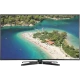 Vestel 32PF7575 Full HD LED TV, turkuaz koy ve plaj manzarası gösteren siyah televizyon