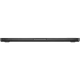 Apple MacBook Pro M3 Pro 14.2 inç siyah laptop, kapalı halde ince yan profilden görünüm