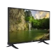 Vestel 40UB6300 Ultra HD 4K LED televizyon, şelale manzarası gösteren siyah ekranlı TV