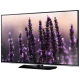 Samsung 48H5570 Full HD FHD LED televizyon; mor çiçek manzaralı ekran, genel renk, şık siyah tasarım