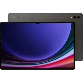 Samsung Galaxy Tab S9 Ultra Wi-Fi 16 GB 1024 GB gri tablet, büyük ekran ve arka panel görünümü