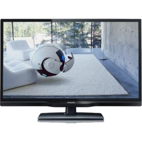 Philips 20PFL3108H HD Ready LED televizyon; açık siyah çerçeveli ekranda oyun sahnesi gösterimi