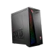 MSI Infinite 8RB-228XTR masaüstü bilgisayar, siyah kasa ve RGB aydınlatmalı ön panel
