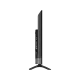 Axen AX50FMN501 Ultra HD 4K LED televizyonun ince siyah yan görünümü ve ayaklı tasarımı