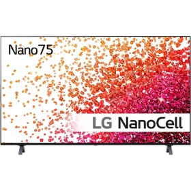 LG 55NANO756PA Ultra HD 4K LED televizyon; Nano 75 ekranında renkli Nanocell parçacık görseli