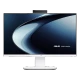 Asus V440VA-2440332995352 beyaz masaüstü bilgisayar, geniş ekranı ve üst bölümde web kamerasıyla önden görünüm
