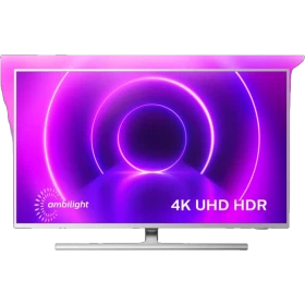Philips 58PUS8505 Ultra HD 4K LED televizyon, mor ambilight ışıkları ve 4K UHD HDR ekran vurgusu