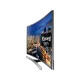 Samsung 65JU7500 Ultra HD 4K LED televizyon, kavisli ekranlı siyah tasarım ile şehir manzarası gösteriyor