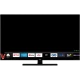 Vestel 65Q9900 Ultra HD 4K QLED televizyon, siyah ekranında akıllı TV uygulama menüsüyle önden görünüm