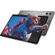 Lenovo Yoga Tab TB710FU + kalem, gri oyuncu tableti; ekranda canlı çizim ve çoklu uygulama arayüzü görünüyor.