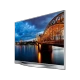 Samsung 46F8500 Full HD FHD LED televizyon; mavi şehir manzaralı ekran, genel renkli şık tasarım.
