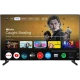 Arçelik A 775 D Ultra HD 4K TV, Google TV arayüzünde film ve uygulama menüsüyle önden görünüm