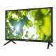 Axen AX24LEDE09 HD Ready HD TV, siyah çerçeveli LED televizyon ve yaprak görüntüsü eden ekranı