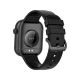 Infinix XWatch 3 siyah akıllı saat, kare kasası ve ayarlanabilir silikon kordonuyla dikkat çekiyor