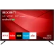 Axen AX58LED203 Ultra HD 4K LED televizyon, siyah çerçeveli 58 inç ekranıyla önden görünür.