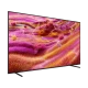 Samsung 115QN90F QLED Ultra HD 4K TV, canlı renkli manzara ekran görüntüsü, genel siyah tasarım