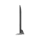 LG 75UM7600PLB Ultra HD 4K LED televizyonun ince yan görünümü, genel renkli ayak standıyla
