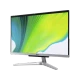 Acer Aspire C22-963 masaüstü bilgisayar, renkli ekranı ve gümüş renkli standıyla önden görünüm