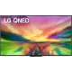 LG 55QNED816RE Ultra HD 4K QNED televizyon ekranında canlı renkli manzara görüntüsü, genel renk.