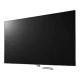 LG 55SJ950V Ultra HD 4K LED televizyon, genel siyah renk, ince tasarımlı ekran ön görünümü