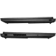 HP OMEN Gaming 17-db1022nt siyah oyuncu laptop alt ve yan bağlantı görünümü, soğutma ızgaraları detaylı
