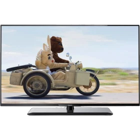 Philips 24PHH4109 HD Ready LED televizyon ekranında bisikletli figürler, genel renkli vitrin görünümü
