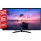 Vestel 49FA7000 Full HD LED TV, siyah çerçeveli ekranında gün batımı ve tekneli göl manzarası gösteriyor.