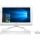 HP 22-b303nt 2BV18EA beyaz masaüstü bilgisayar, Windows ekranı, klavye ve fare ile birlikte
